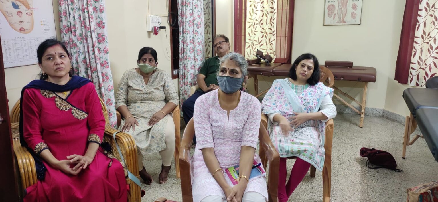 Participants at the Reiki workshop conducted on March 19 by Smt Padma Srinivasan and Dr Latha Murli